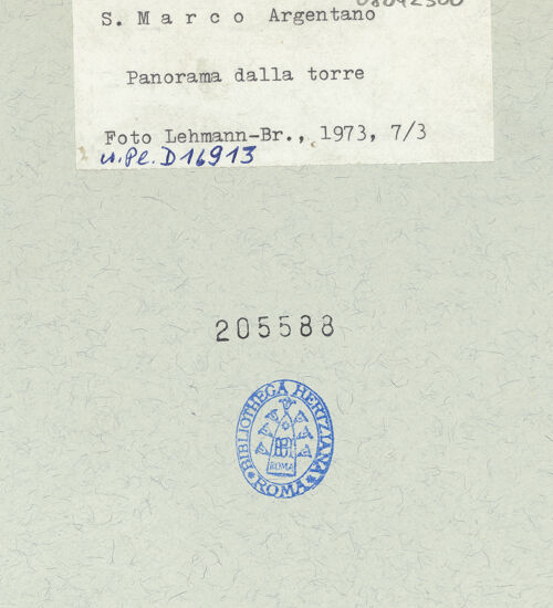 Rückseite von bh205588_recto