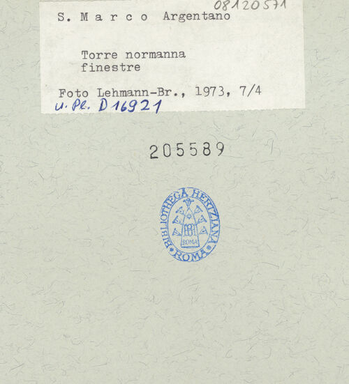 Rückseite von bh205589_recto