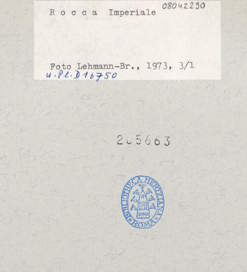 Rückseite von bh205663_recto