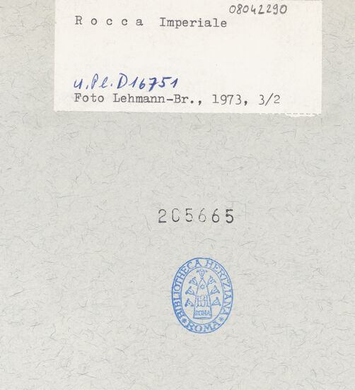 Rückseite von bh205665_recto