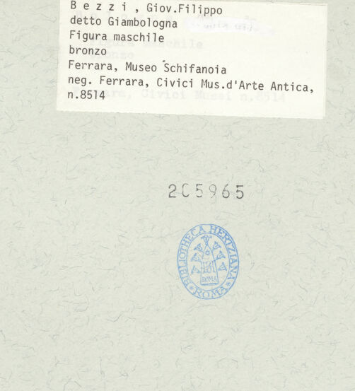 Rückseite von bh205965_recto