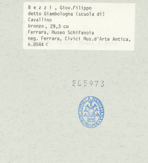 Rückseite von bh205973_recto