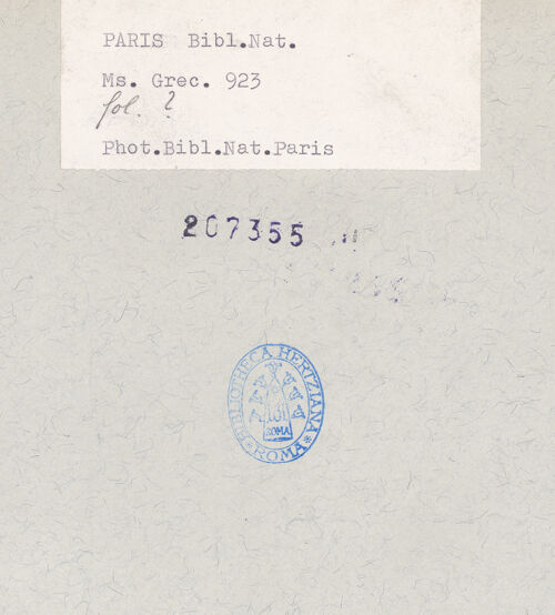 Rückseite von bh207355_recto