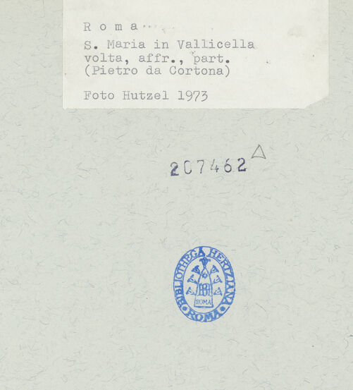 Rückseite von unbekannt [https://www.deutsche-digitale-bibliothek.de/content/lizenzen/rv-ez/] Die Vision des heiligen Filippo Neri: Wunderbares Eingreifen der Jungfrau Maria in den Kirchenbau - Oberer Abschnitt, Detail: Heilige Maria und Engel, bh207462_recto. Foto: Hutzel, Max.