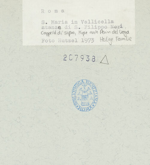 Rückseite von unbekannt [https://www.deutsche-digitale-bibliothek.de/content/lizenzen/rv-ez/] Die Heilige Familie - Ausschnitt, bh207938_recto. Foto: Hutzel, Max.