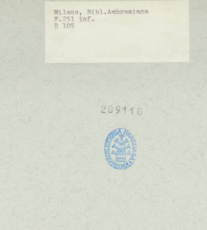 Rückseite von bh209110_recto