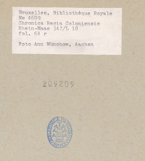 Rückseite von bh209209_recto