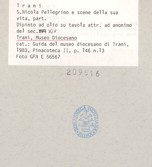 Rückseite von ICCD [https://www.deutsche-digitale-bibliothek.de/content/lizenzen/rv-ez/] Der heilige Nikolaus der Pilger und Szenen aus seinem Leben - Szenen aus dem Leben des heiligen Nikolaus (rechte Seite), bh209616_recto. Foto.