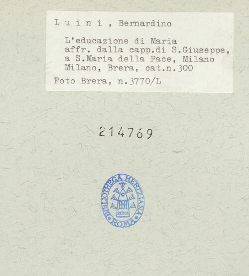 Rückseite von ICCD [https://www.deutsche-digitale-bibliothek.de/content/lizenzen/rv-ez/] Immacolata - , bh214769_recto. Foto.