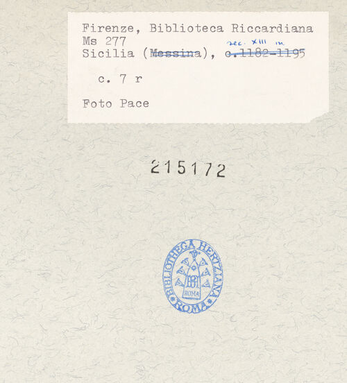 Rückseite von bh215172_recto