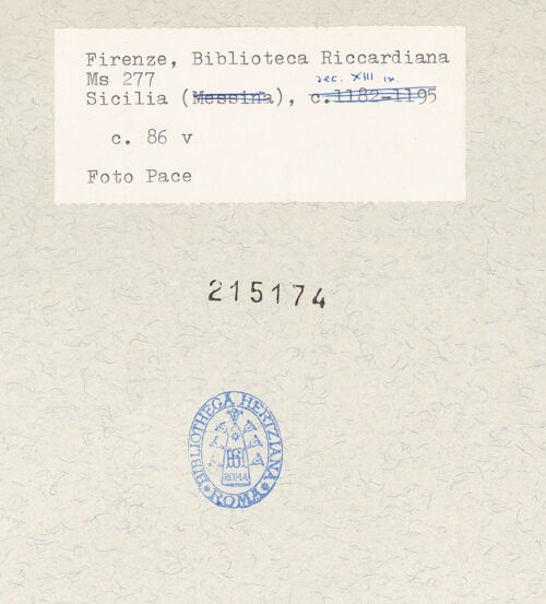 Rückseite von bh215174_recto