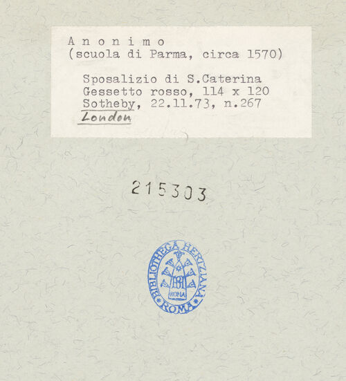 Rückseite von  [http://creativecommons.org/publicdomain/mark/1.0/] ... - , bh215303_recto. Foto.