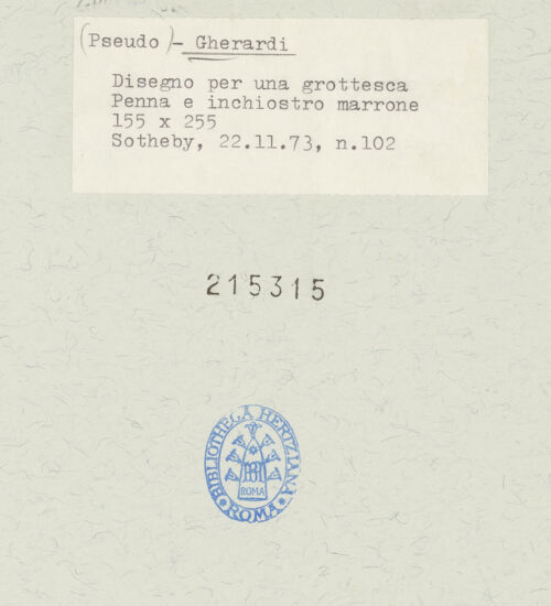 Rückseite von  [http://creativecommons.org/publicdomain/mark/1.0/] ... - , bh215315_recto. Foto.