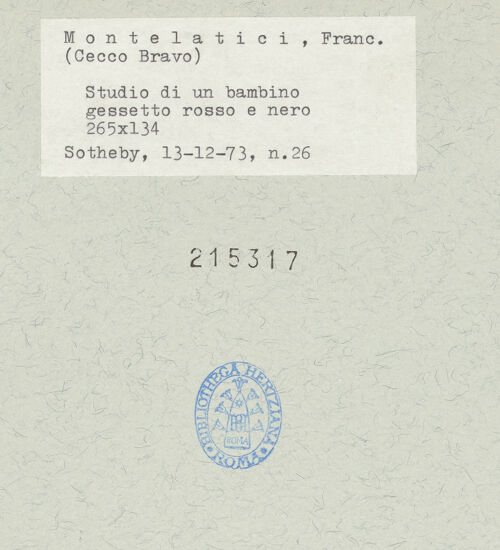 Rückseite von  [http://creativecommons.org/publicdomain/mark/1.0/] ... - , bh215317_recto. Foto.