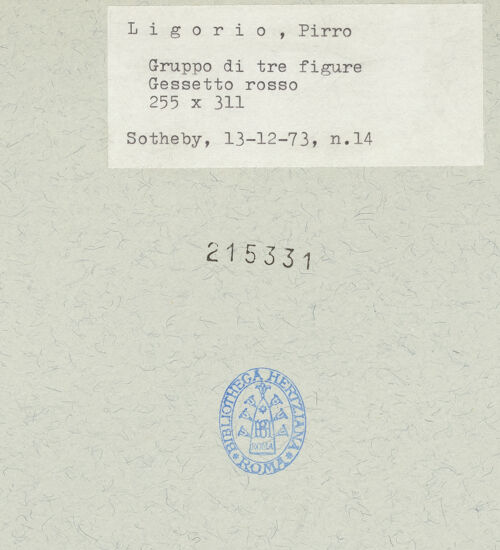 Rückseite von  [http://creativecommons.org/publicdomain/mark/1.0/] ... - , bh215331_recto. Foto.