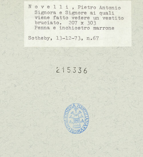 Rückseite von  [http://creativecommons.org/publicdomain/mark/1.0/] ... - , bh215336_recto. Foto.