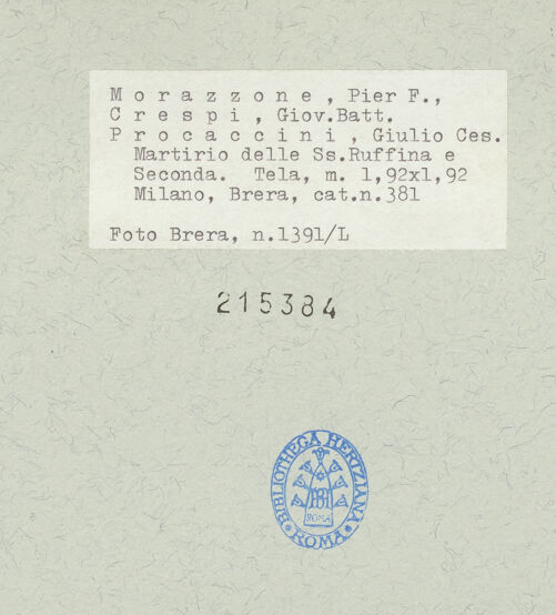 Rückseite von  [http://creativecommons.org/publicdomain/mark/1.0/] ... - , bh215384_recto. Foto.