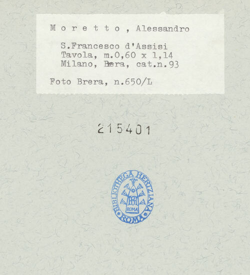 Rückseite von  [http://creativecommons.org/publicdomain/mark/1.0/] ... - , bh215401_recto. Foto.