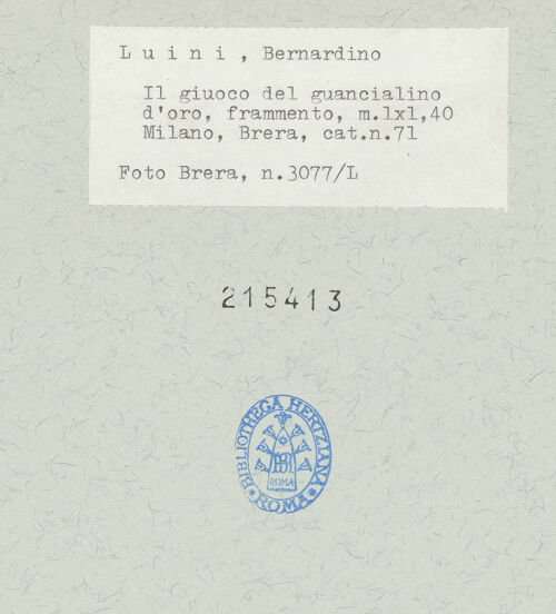 Rückseite von  [http://creativecommons.org/publicdomain/mark/1.0/] ... - , bh215413_recto. Foto.