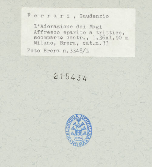 Rückseite von  [http://creativecommons.org/publicdomain/mark/1.0/] ... - , bh215434_recto. Foto.