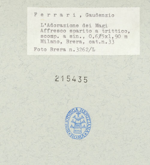 Rückseite von  [http://creativecommons.org/publicdomain/mark/1.0/] ... - , bh215435_recto. Foto.