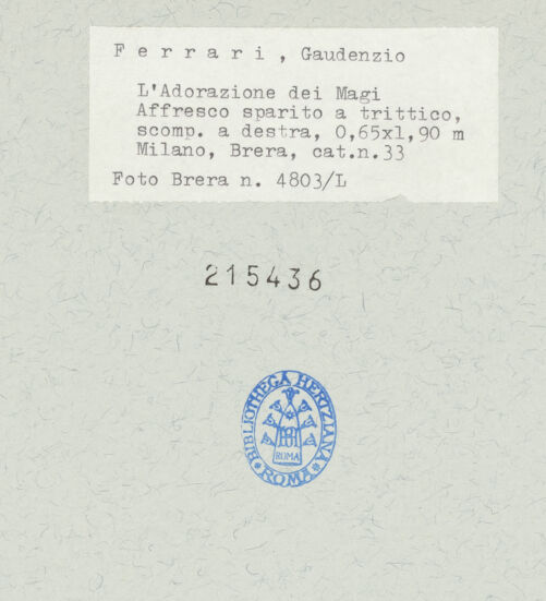 Rückseite von  [http://creativecommons.org/publicdomain/mark/1.0/] ... - , bh215436_recto. Foto.