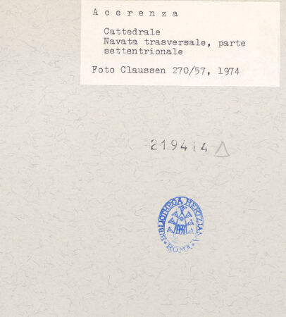 Rückseite von Claussen, Peter Cornelius [https://www.deutsche-digitale-bibliothek.de/content/lizenzen/rv-fz/] CattedraleNordfassade - Nördlicher Querhausarm von Nordwesten, bh219414_recto. Foto: Claussen, Peter Cornelius.