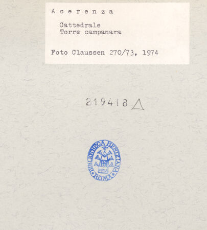 Rückseite von Claussen, Peter Cornelius [https://www.deutsche-digitale-bibliothek.de/content/lizenzen/rv-fz/] Cattedrale - Südseite, Untergeschoss, Detail, bh219418_recto. Foto: Claussen, Peter Cornelius.