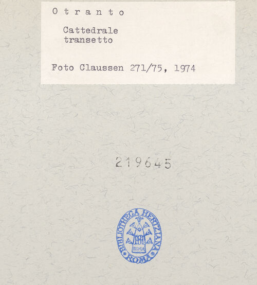Rückseite von Claussen, Peter Cornelius [https://www.deutsche-digitale-bibliothek.de/content/lizenzen/rv-fz/] CattedraleQuerhaus, Mittelapsis und Ostkapellen - Vierung und Nordquerhaus von Süden, bh219645_recto. Foto: Claussen, Peter Cornelius.