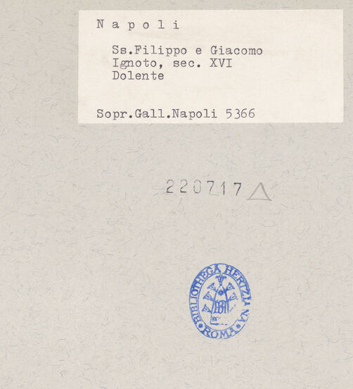 Rückseite von Sopr. BAS NA [https://www.deutsche-digitale-bibliothek.de/content/lizenzen/rv-ez/] Die Trauer der Angehörigen und Freunde um Christus - Statue der Maria Magdalena, bh220717_recto. Foto.