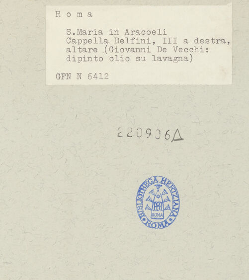 Rückseite von ICCD [https://www.deutsche-digitale-bibliothek.de/content/lizenzen/rv-ez/] Der heilige Hieronymus büßend - , bh220906_recto. Foto.