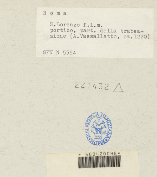 Rückseite von bh221432_recto