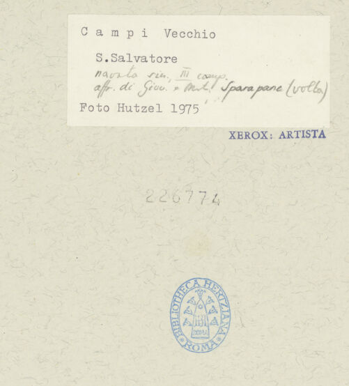 Rückseite von bh226774_recto