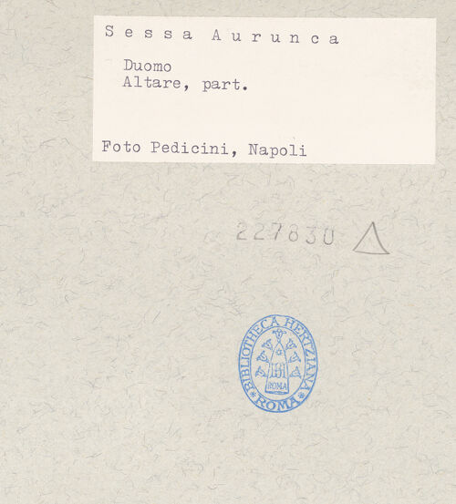 Rückseite von Pedicini, Luciano [https://www.deutsche-digitale-bibliothek.de/content/lizenzen/rv-ez/] Hochaltar - Detail, Paulus, bh227830_recto. Foto: Pedicini, Luciano.