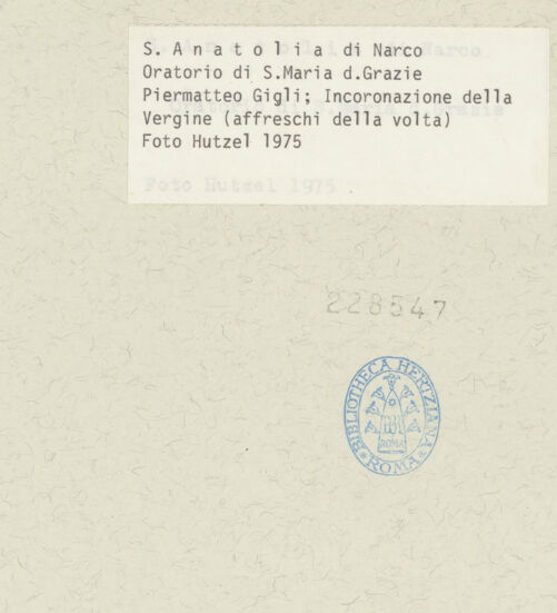 Rückseite von Getty Research Institute [https://www.deutsche-digitale-bibliothek.de/content/lizenzen/rv-ez/] Marias Himmelfahrt und Krönung sowie Evangelisten und HeiligeMarienkrönung, Evangelisten und Heilige - Gewölbescheitel: Marienkrönung (Untersicht), bh228547_recto. Foto: Hutzel, Max.