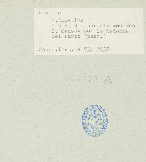 Rückseite von Courtauld Institute [https://www.deutsche-digitale-bibliothek.de/content/lizenzen/rv-ez/] Madonna del Parto - Detail: Oberkörper Christuskind, bh229778_recto. Foto.