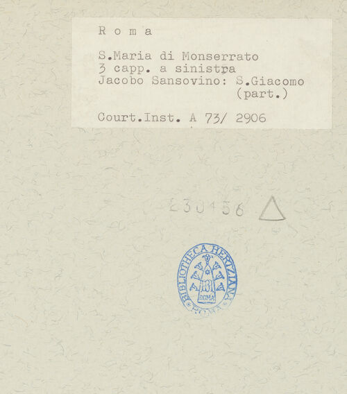 Rückseite von Courtauld Institute [https://rightsstatements.org/page/CNE/1.0/] Der heilige Jakob - Detail: Kopf des Heiligen, bh230156_recto. Foto.