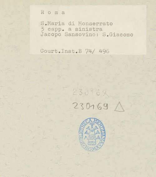 Rückseite von Courtauld Institute [https://rightsstatements.org/page/CNE/1.0/] Der heilige Jakob - Gesamtaufnahme, bh230169_recto. Foto.