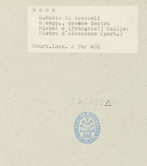 Rückseite von Courtauld Institute [https://www.deutsche-digitale-bibliothek.de/content/lizenzen/rv-ez/] Der heilige Petrus von Alkantara in Ekstase - Detail: heiliger Petrus von Alkantara, Unterkörper, bh230390_recto. Foto.