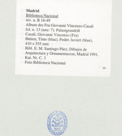 Rückseite von Getty Research Institute [https://www.deutsche-digitale-bibliothek.de/content/lizenzen/rv-ez/] Santa Maria - Fassade und rechte Seitenfassade, bh231995_recto. Foto: Hutzel, Max.