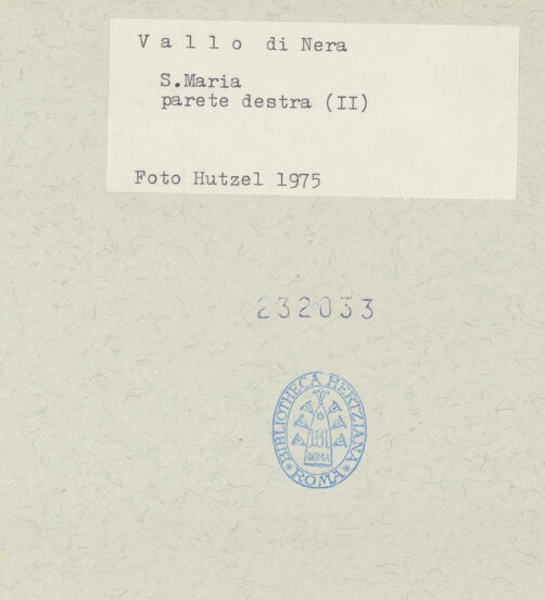 Rückseite von Getty Research Institute [https://www.deutsche-digitale-bibliothek.de/content/lizenzen/rv-ez/] Heiligendarstellungen - Oberes Register, Teilansicht, bh232033_recto. Foto: Hutzel, Max.