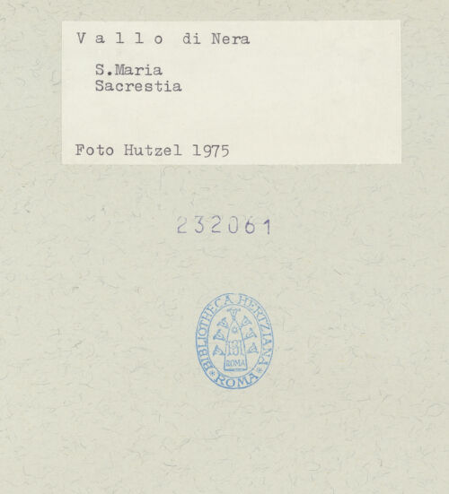 Rückseite von Getty Research Institute [https://www.deutsche-digitale-bibliothek.de/content/lizenzen/rv-ez/] Ausmalung der SakristeiVerkündigung der Geburt Christi - Detail: Maria der Verkündigung, bh232061_recto. Foto: Hutzel, Max.