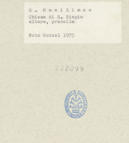 Rückseite von unbekannt [http://creativecommons.org/publicdomain/mark/1.0/] Die Apostel Petrus und Paulus in einem Grab - , bh232099_recto. Foto.