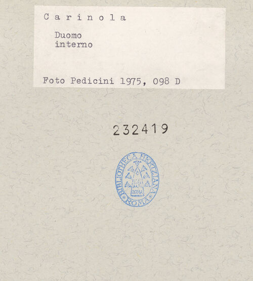 Rückseite von Pedicini, Luciano [https://www.deutsche-digitale-bibliothek.de/content/lizenzen/rv-ez/] CattedraleSüdliche Seitenschiffe - Äußeres südliches Seitenschiff von Nordwesten, bh232419_recto. Foto: Pedicini, Luciano.