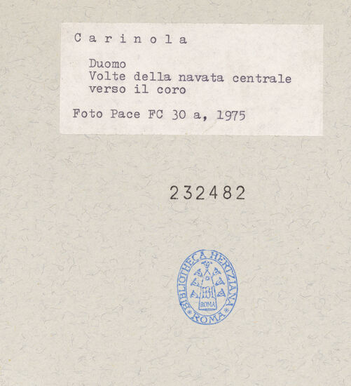 Rückseite von Pace, Valentino [https://www.deutsche-digitale-bibliothek.de/content/lizenzen/rv-ez/] Cattedrale - Gewölbe, bh232482_recto. Foto: Pace, Valentino.