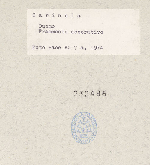 Rückseite von Pace, Valentino [https://www.deutsche-digitale-bibliothek.de/content/lizenzen/rv-ez/] Rahmenfragment - Gesamtansicht, bh232486_recto. Foto: Pace, Valentino.