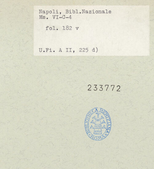 Rückseite von bh233772_recto