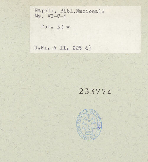 Rückseite von bh233774_recto