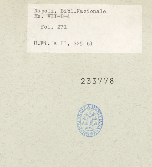 Rückseite von bh233778_recto