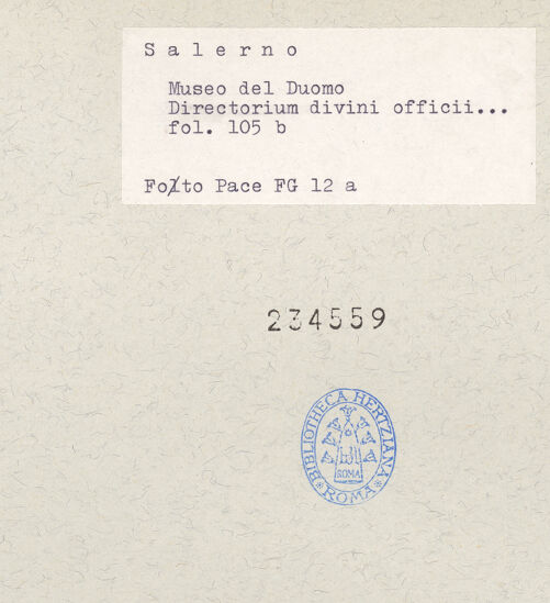 Rückseite von bh234559_recto